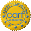 CARF International accreditation demonstrates a program’s quality, transparency, and commitment to the satisfaction of the persons served. CARF International is an independent, nonprofit accreditor of health and human services. Toll free (888) 281-6531.